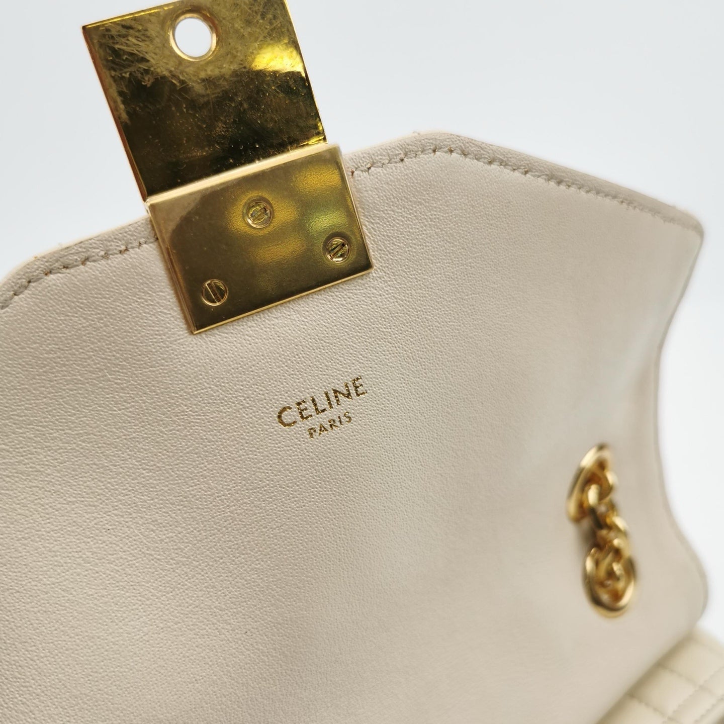 Celine - C Bag Quilted - Leather - Beige - (medium)
