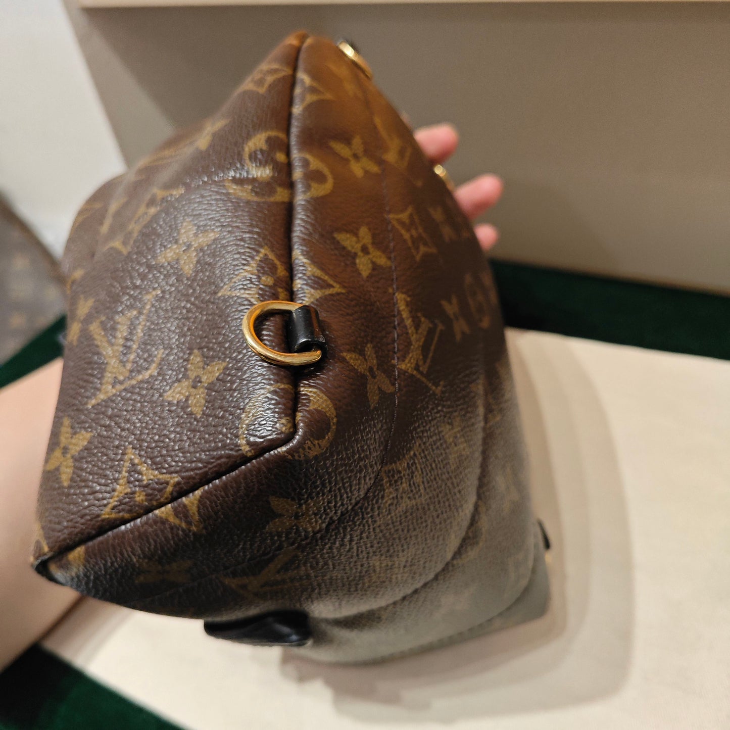 Louis Vuitton - Palm Springs Mini - Monogram coated canvas with leather trim - Brown - (mini)