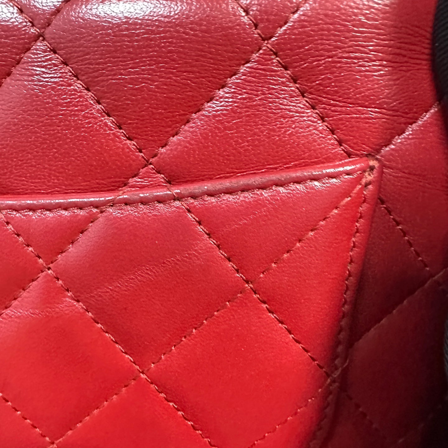 Chanel - Classic Quilted Wallet on Chain (WOC) - Lambskin leather - Red - (mini)