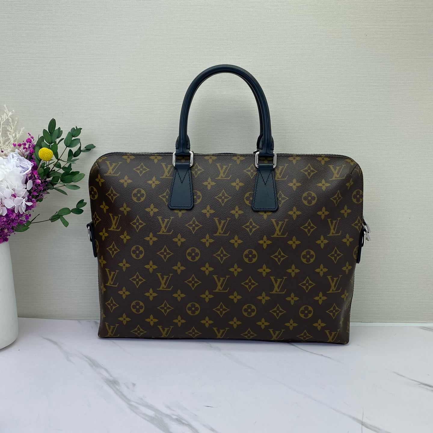 Louis Vuitton - Porte-Documents Monogram - Monogram coated canvas with leather trim - Brown - (large)