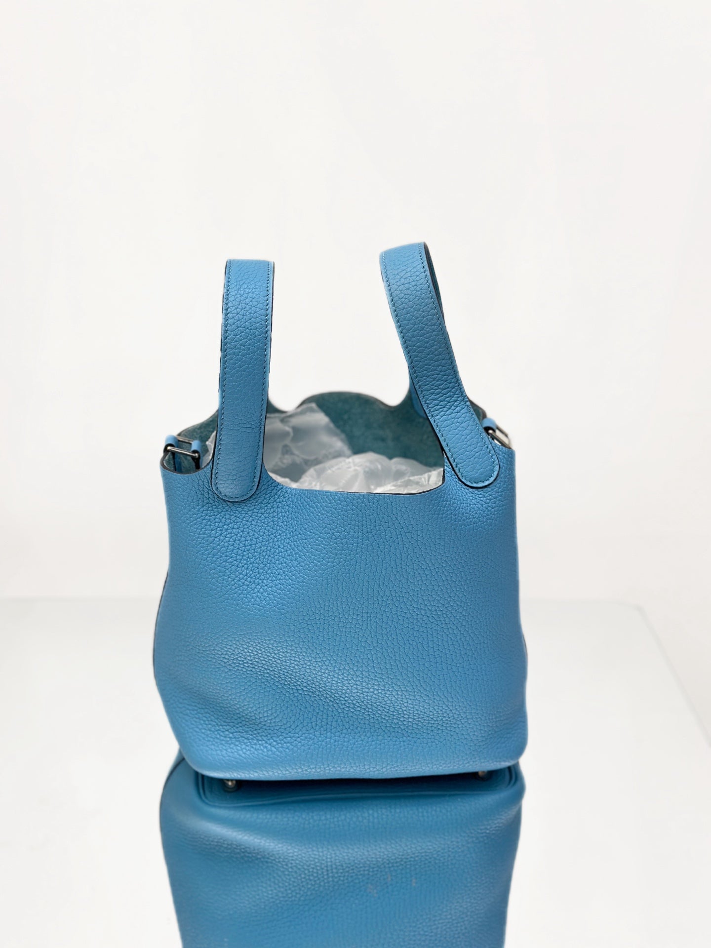 Hermès - Picotin Lock 18 - Taurillon Clemence leather - Northern Blue - (mini)