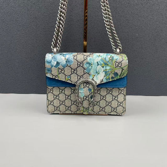Gucci - Dionysus Small Shoulder Bag - GG Supreme coated canvas with suede and leather trim - Multicolour - (small)