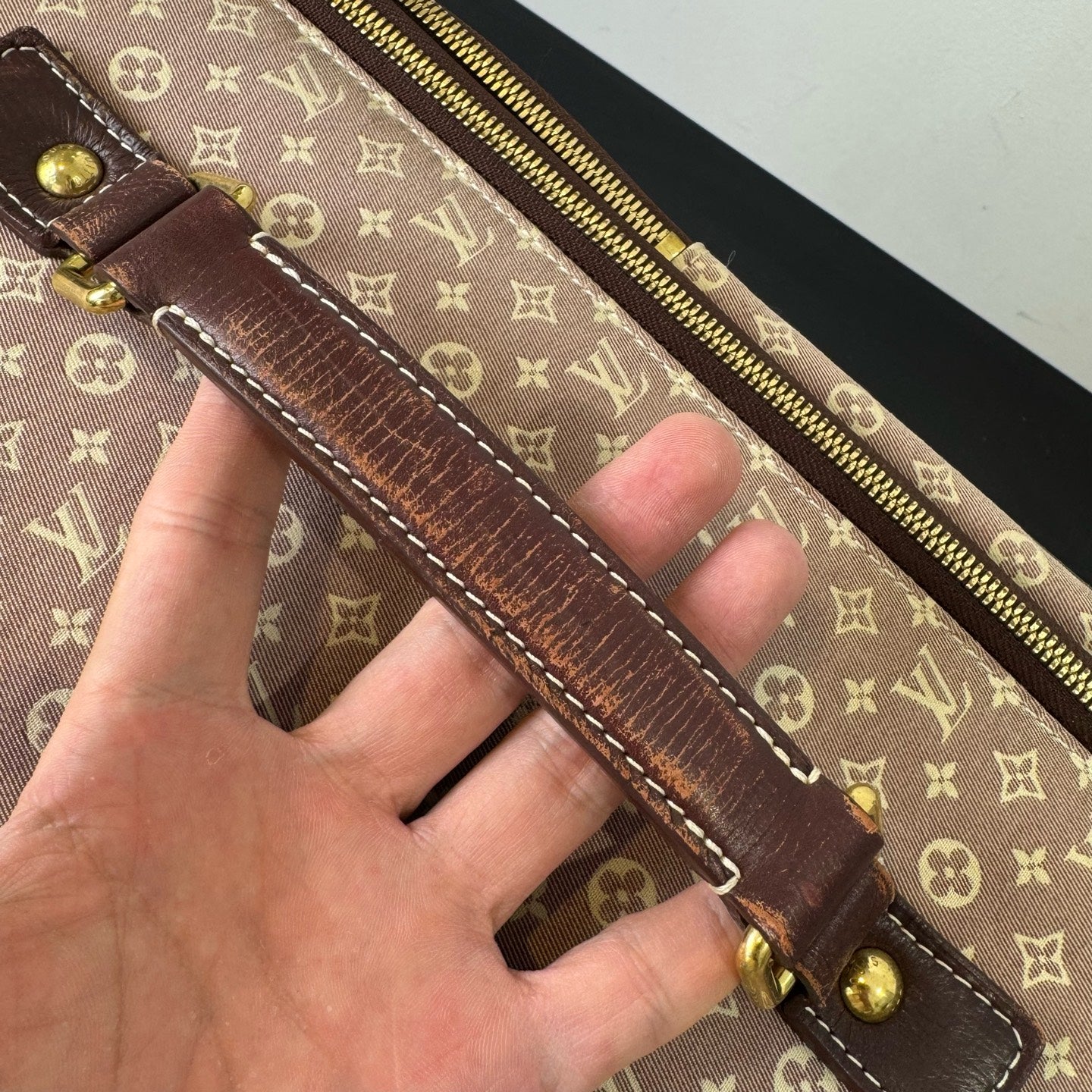 Louis Vuitton - Pegase 55 - Monogram denim canvas with leather trim - Pink - (Medium)