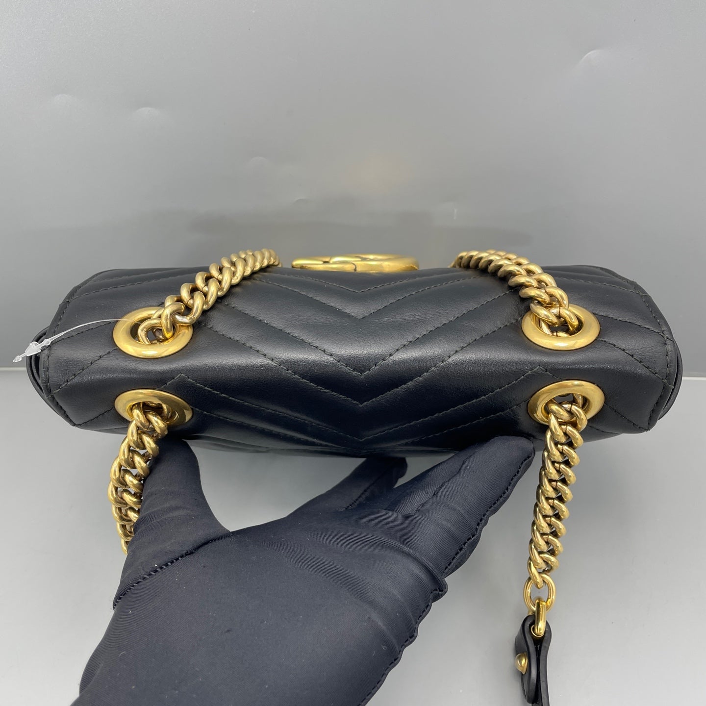 Gucci - GG Marmont Matelassé Mini Bag - Leather - Black with Gold-Tone Hardware - (Mini)
