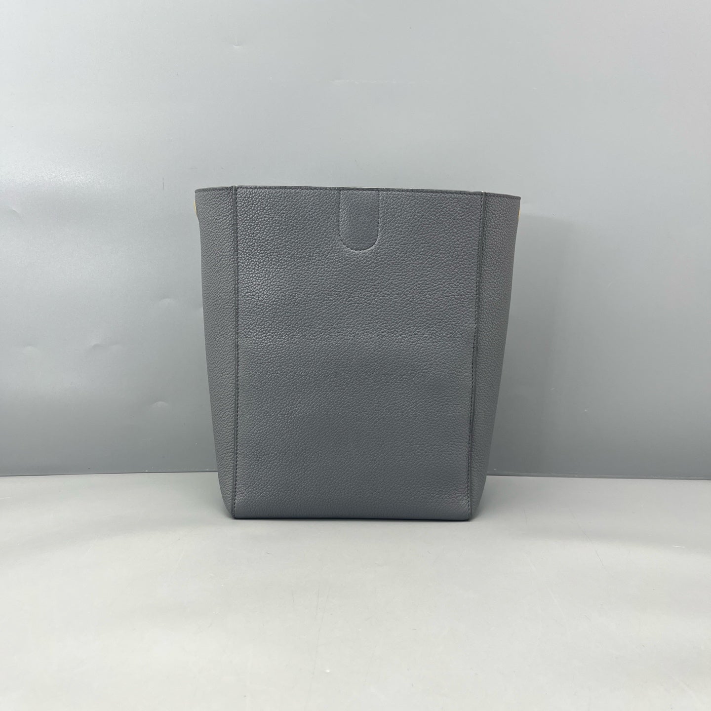 Celine - Small Bucket Bag - Grained leather - Grey - (Small)