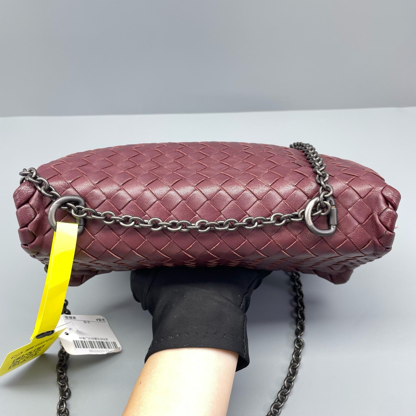 Bottega Veneta - Olympia - Lambskin leather - Burgundy - (Small)