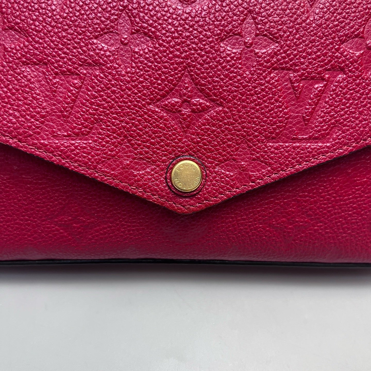 Louis Vuitton - Félicie Pochette - Monogram Empreinte leather - Red - (mini)