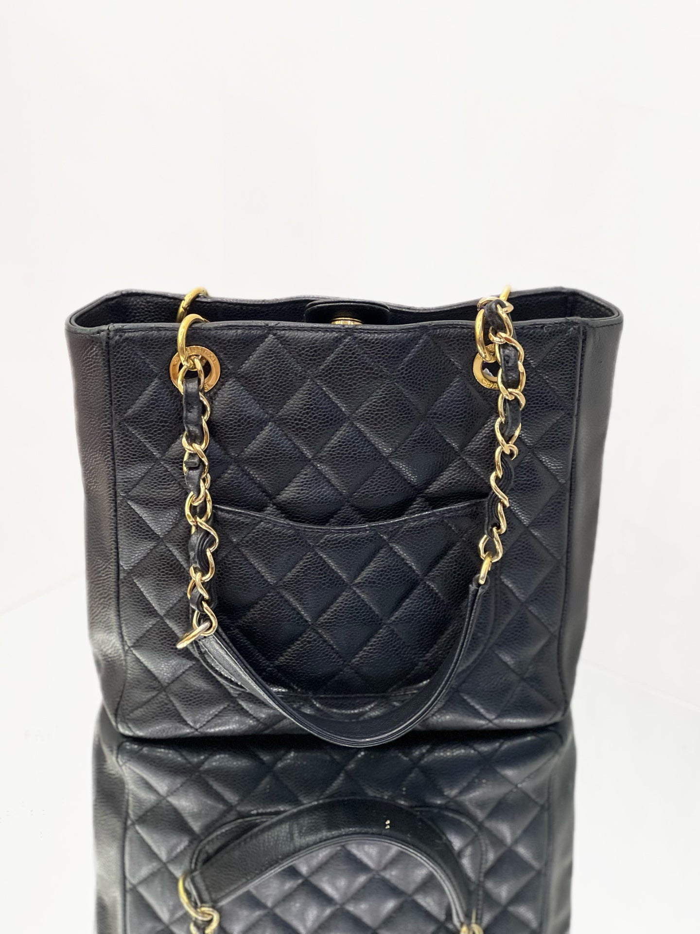 Chanel - PST Small (Petit Shopping Tote) - Caviar leather - Black - (Small)