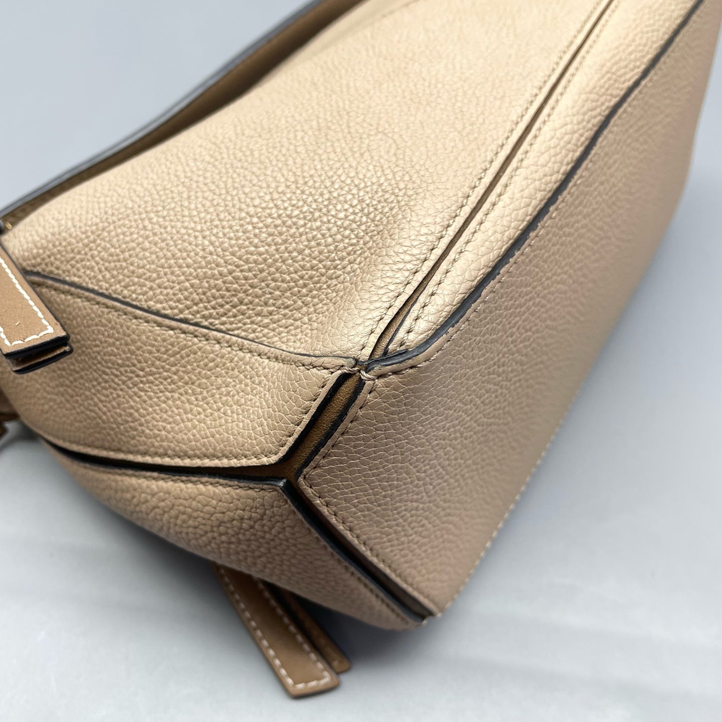 Loewe - Puzzle Bag Small - Grained calfskin leather - Beige - (Small)