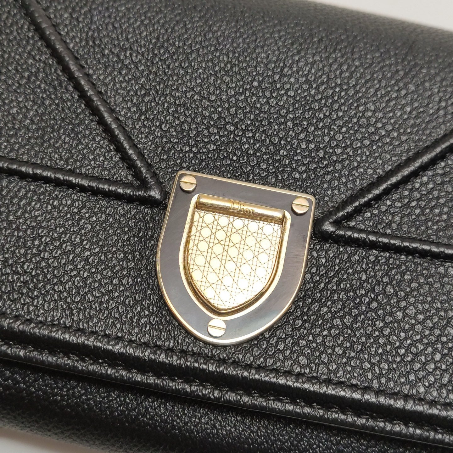 Dior - Diorama Wallet on Chain S0328OVKK M900 - Grained leather - Black - (Small)