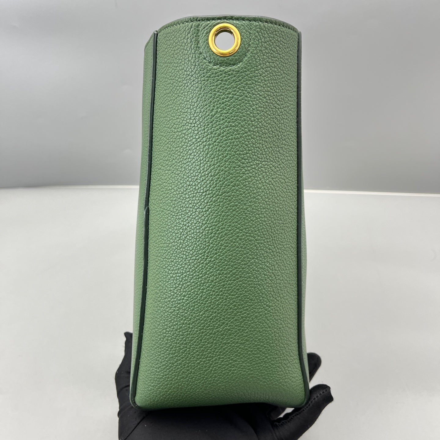 Celine - Bucket Bag - Grained leather - Ink Green - (medium)
