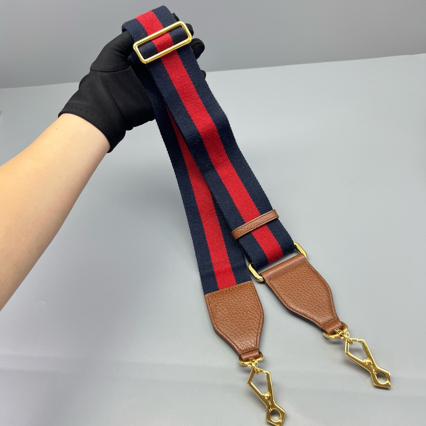 Gucci - 1955 Horsebit Denim Mini Shoulder Bag - Denim with leather trim - Blue - (mini)