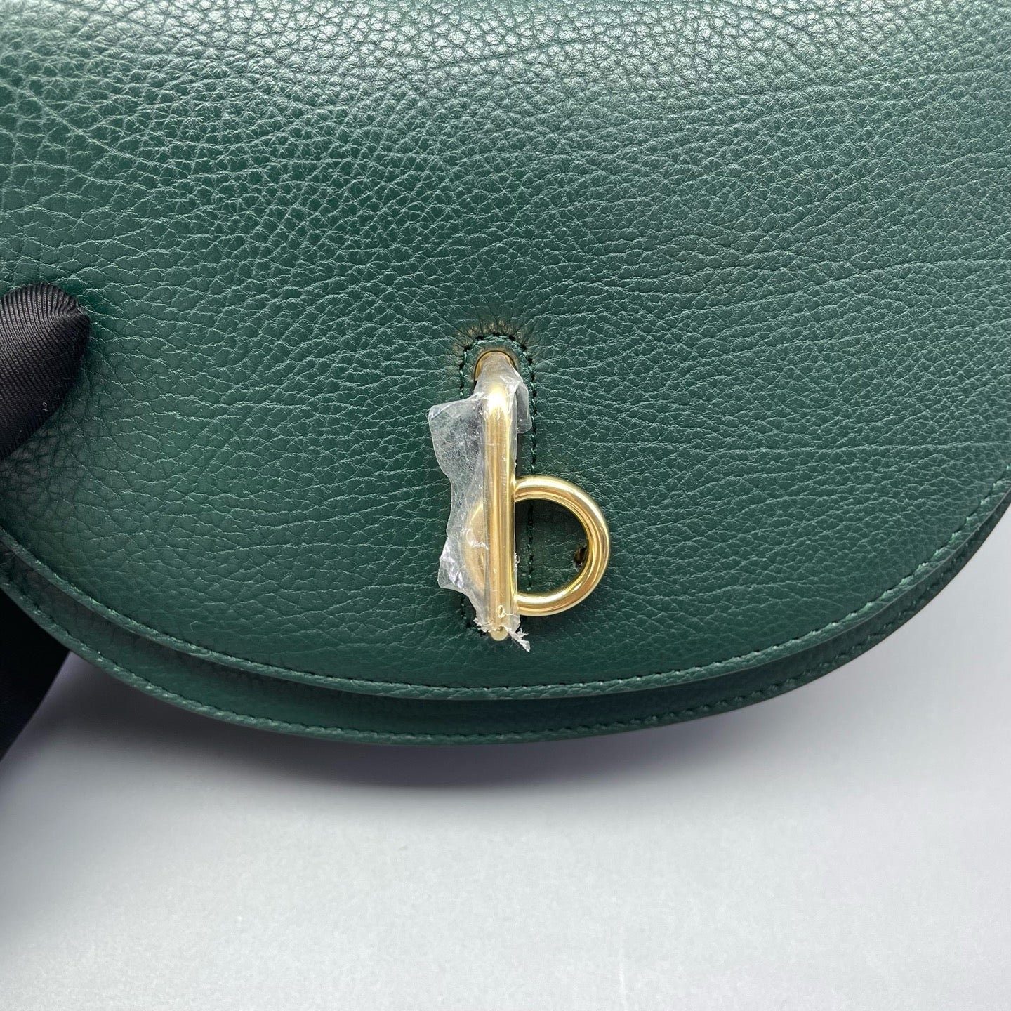 Burberry - Saddle Bag - Grained leather - Dark Green - (mini)