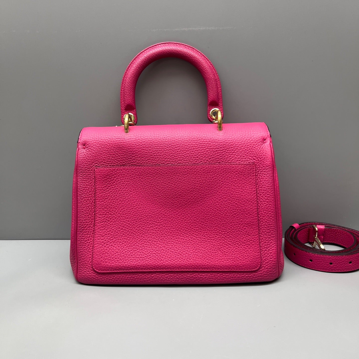 Dior - Be Dior - Grained leather - Rose Pink with Navy Interior - (medium)