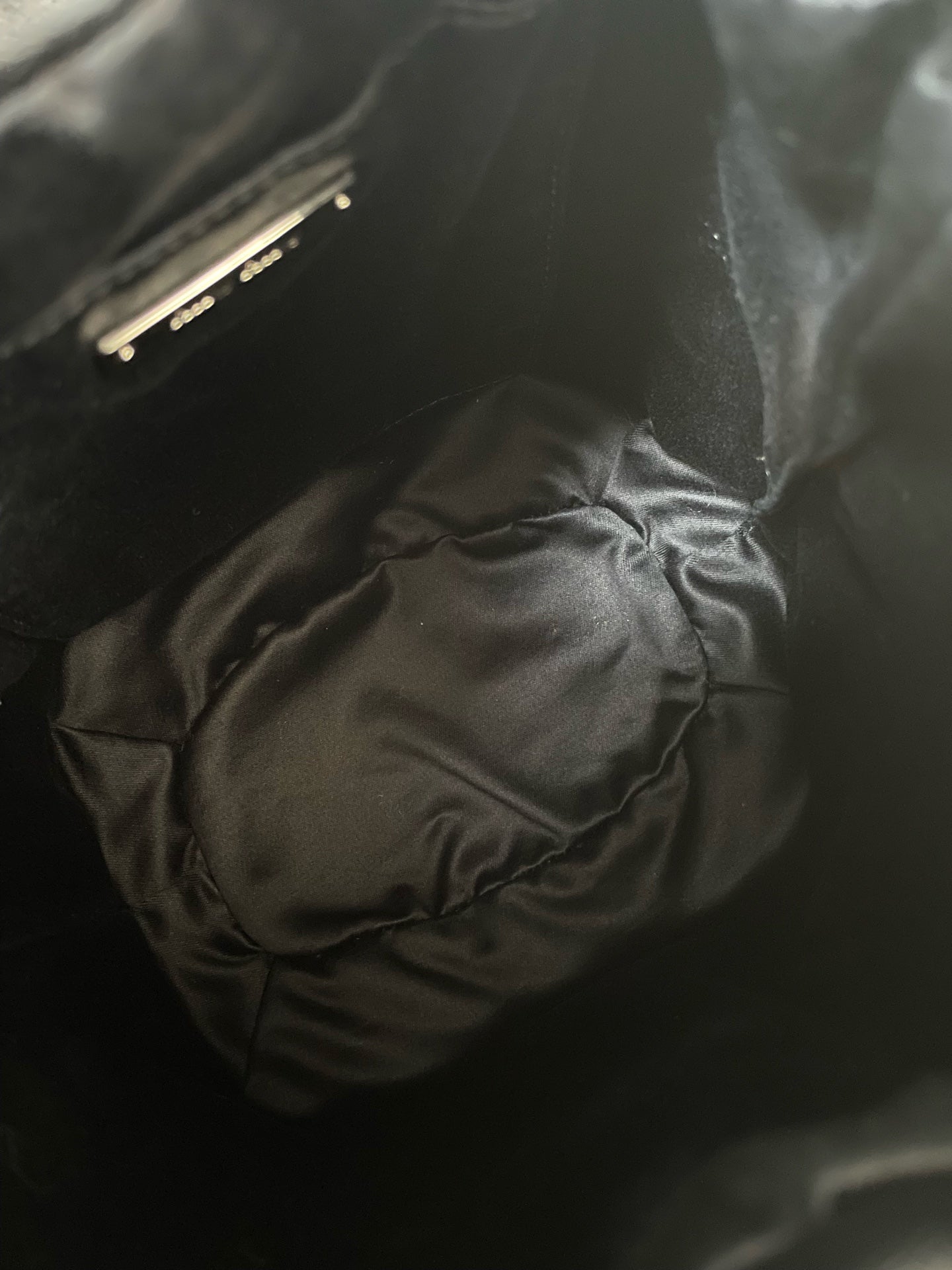 Miu Miu - Rhinestone Tassel Bucket Bag - Lambskin leather with rhinestone embellishment - Black - (mini)