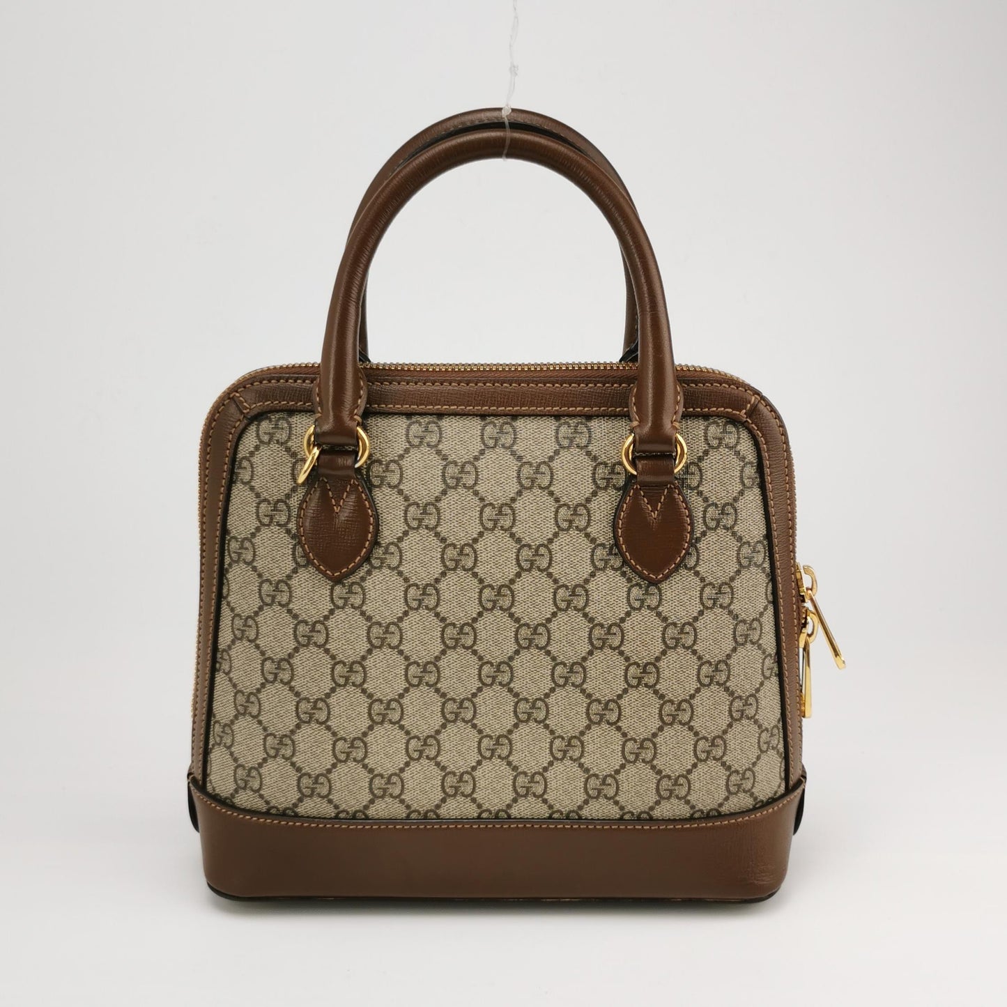 Gucci - Horsebit 1955 - GG Supreme canvas with leather trim - Beige and Brown - (small)