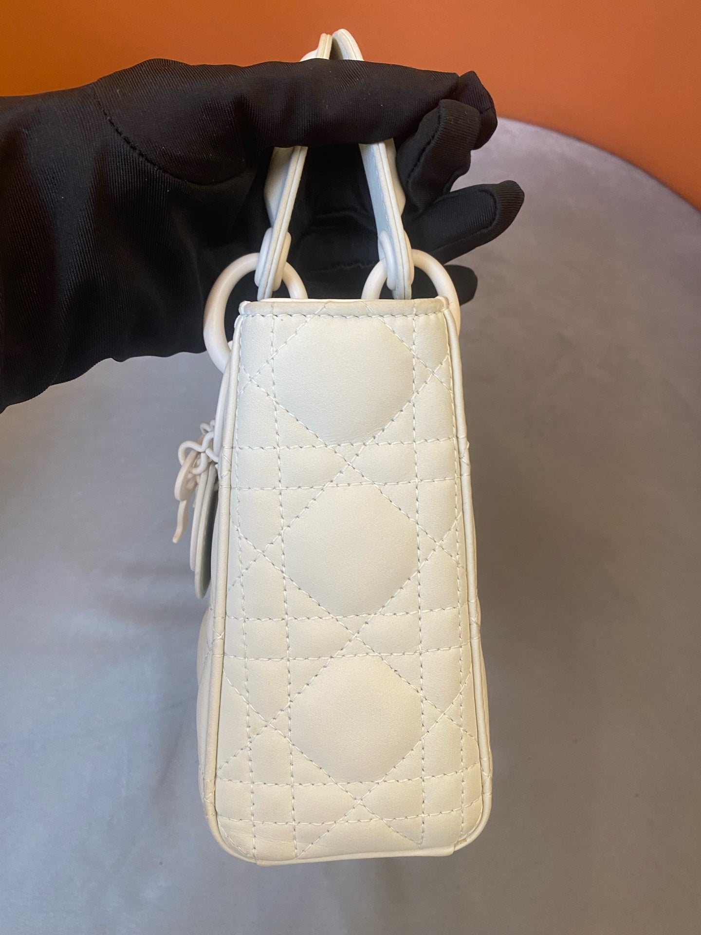 Dior - Lady Dior My ABCDior Bag - Leather - White - (mini)