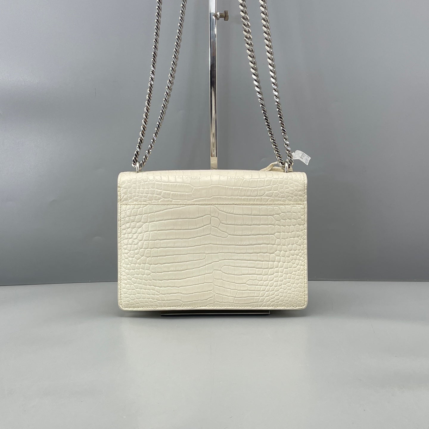 Saint Laurent - Sunset - Crocodile-embossed leather - White - (Medium)