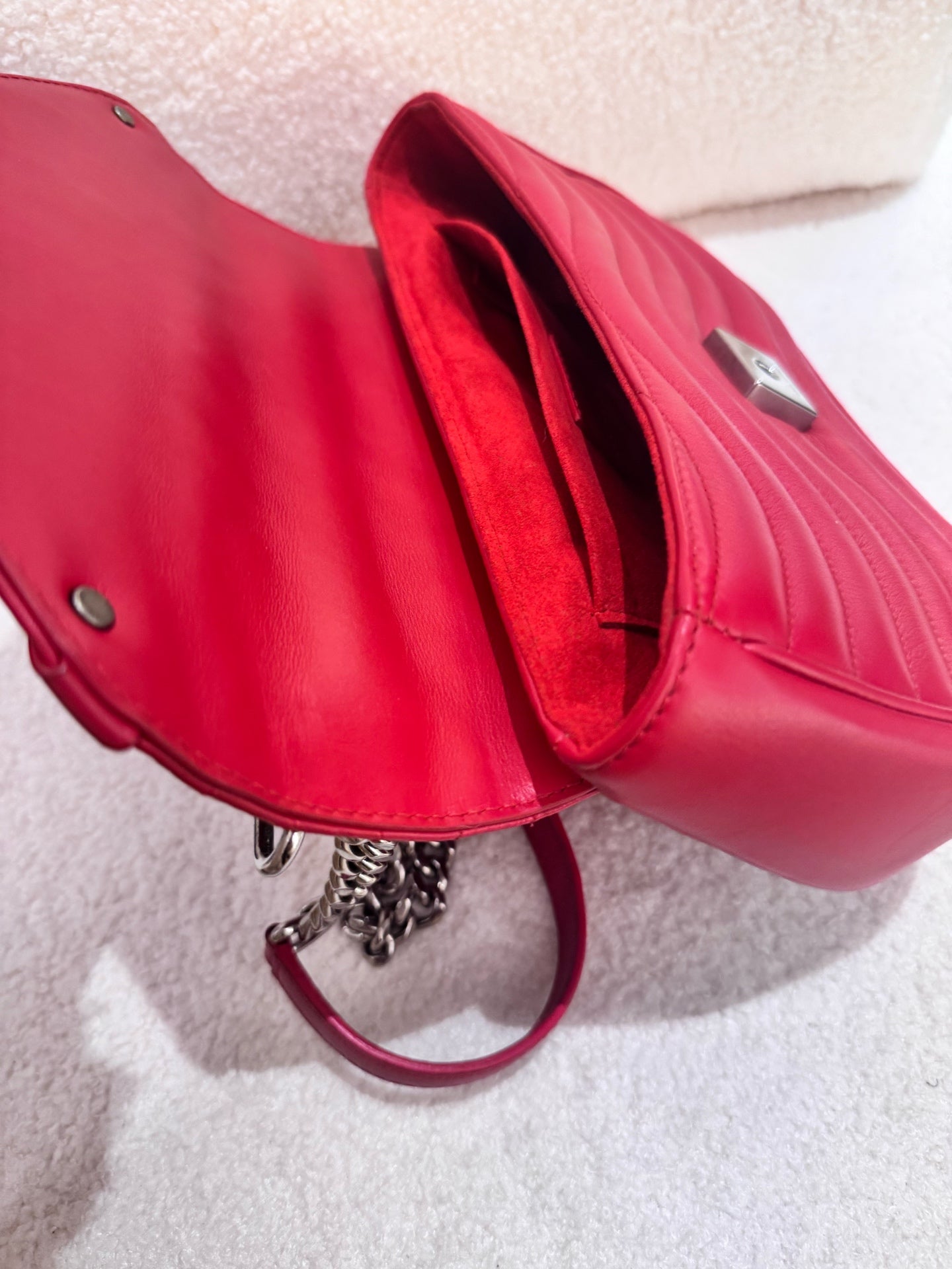Louis Vuitton - New Wave Chain Bag - Leather - Red - (small)