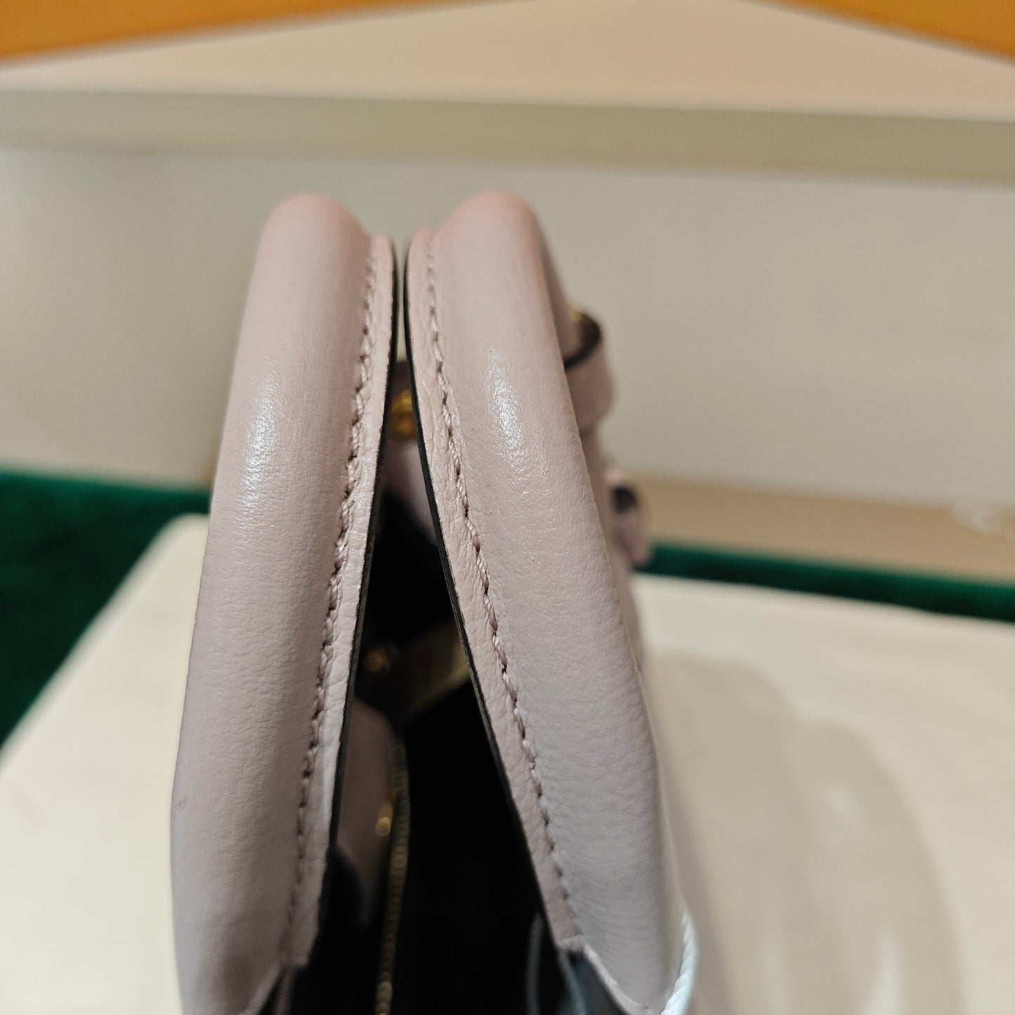 Burberry - Banner Bag - Pebbled leather and House Check canvas - Pink - (mini)