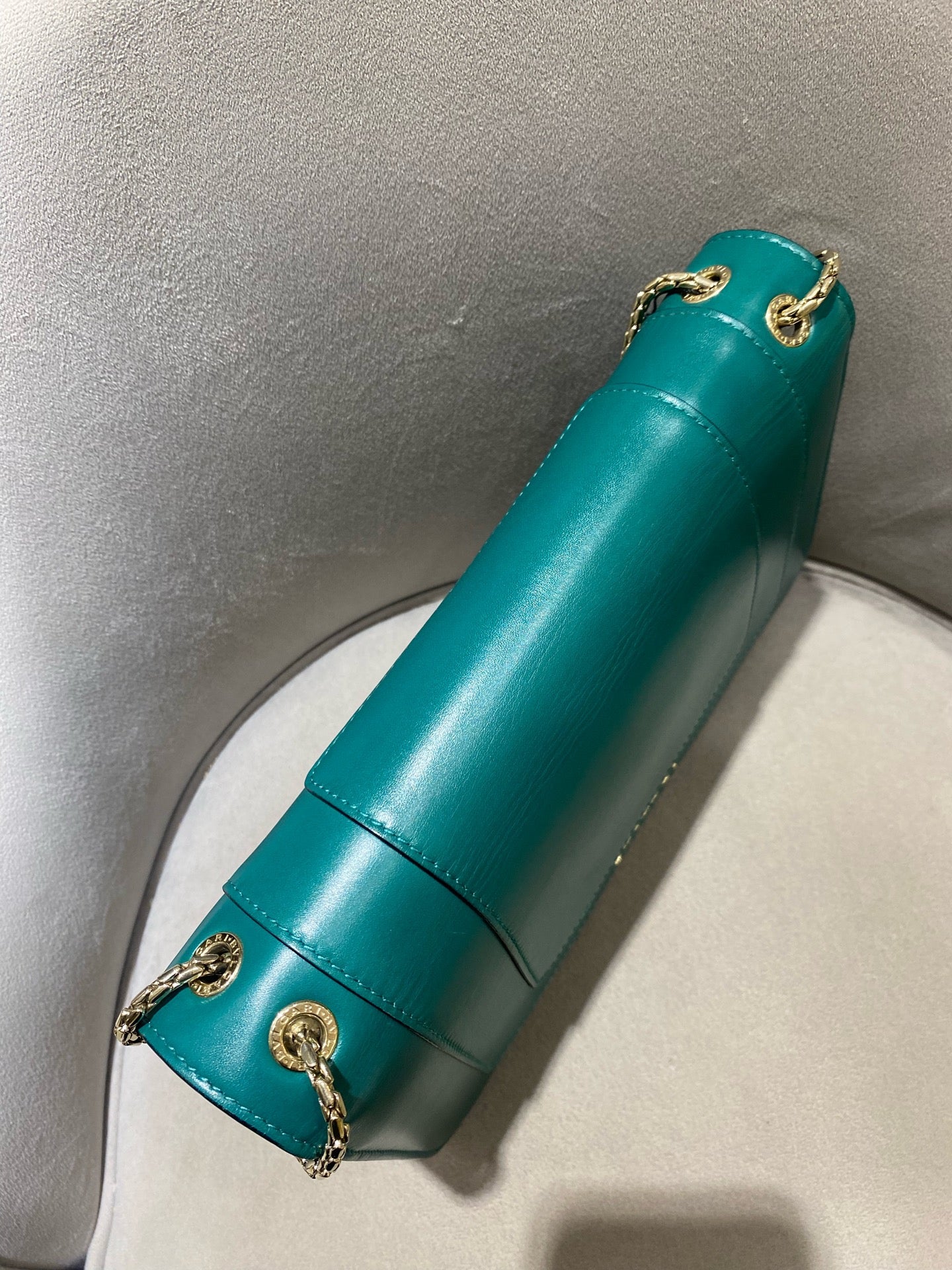 Bvlgari - Serpenti Forever Flap Bag - Leather - Green - (Large)