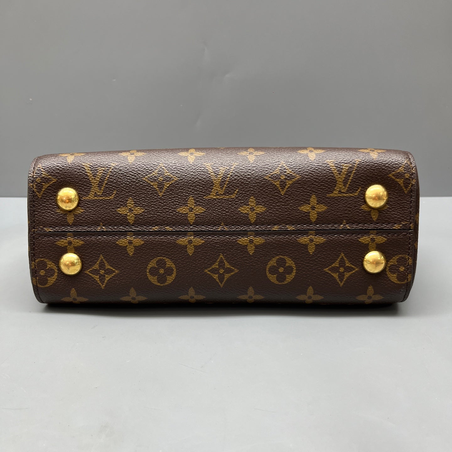 Louis Vuitton - Cluny BB - Monogram coated canvas with leather trim - Brown (Monogram canvas), Fuchsia (strap), Burgundy (strap underside), Natural (Vachetta leather) - (small)