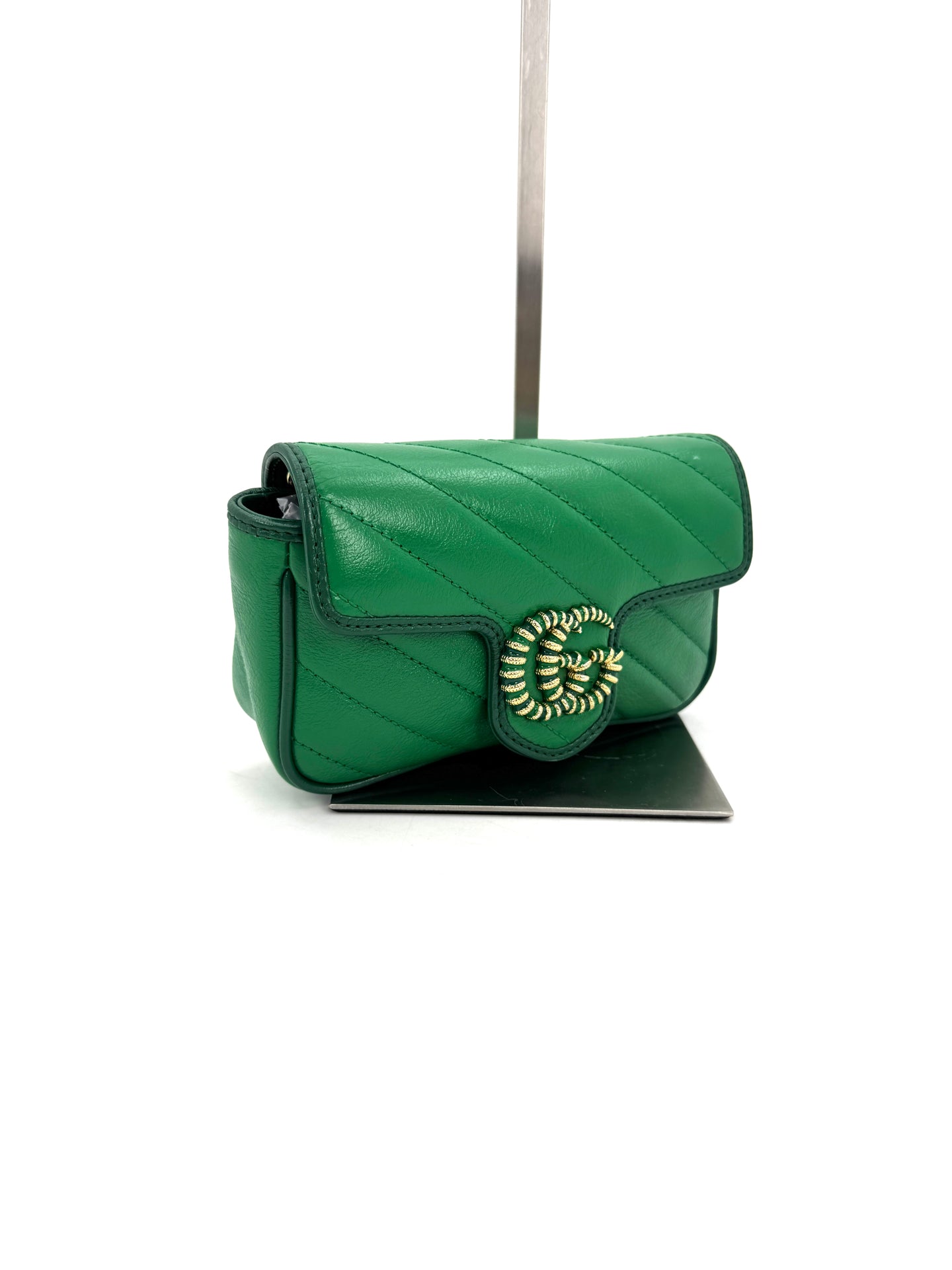 Gucci - GG Marmont Super Mini - Leather - Green - (mini)