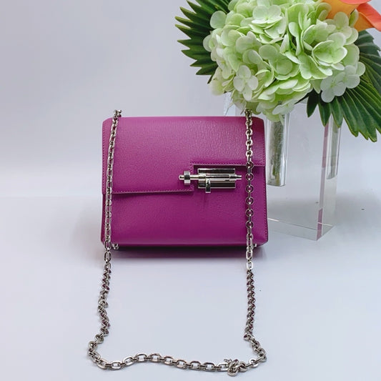 Hermès - Verrou Mini Chaine - Goatskin leather - Magnolia Pink with Silver-Tone Hardware - (mini)