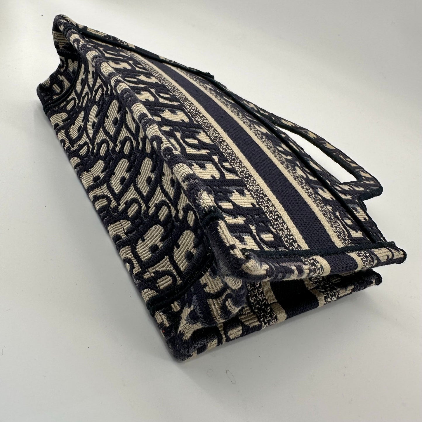 Dior - Book Tote Mini - Embroidered Canvas - Blue - (mini)