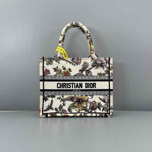 Dior - Book Tote Small - Cloth - White - (Small)