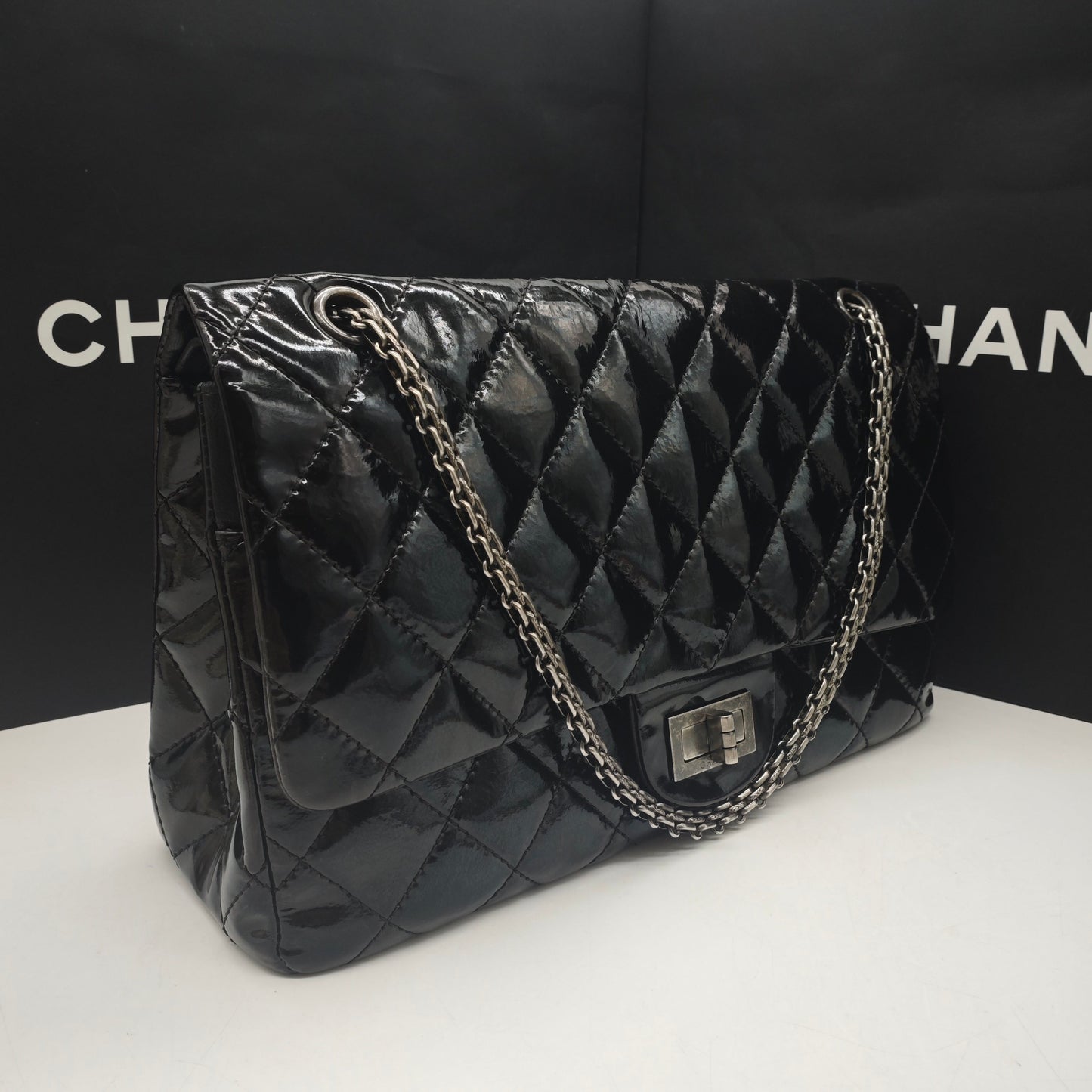 Chanel - 2.55 Reissue - Patent leather - Black - (Large)