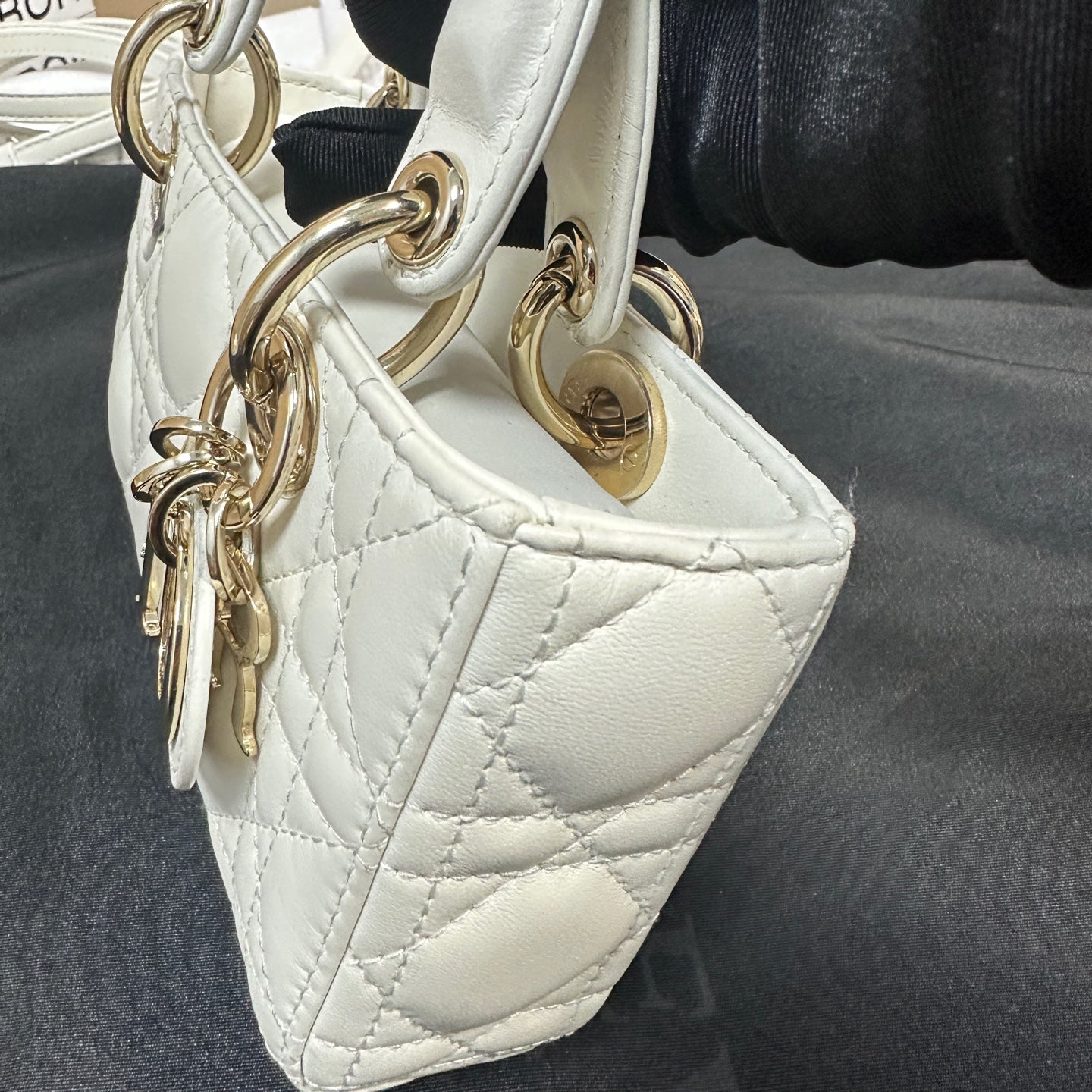 Dior - D-Joy Mini Bag - Leather - White - (mini)
