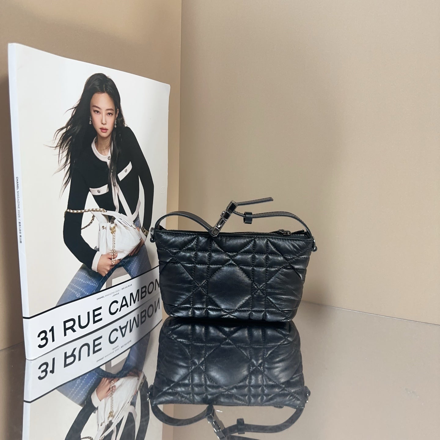 Dior - Travel Nomad Small Lunchbox Bag - Lambskin leather - Black - (mini)
