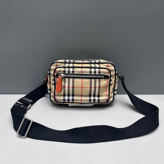 Burberry - Camera Bag - Canvas with leather trim - Beige - (Small)
