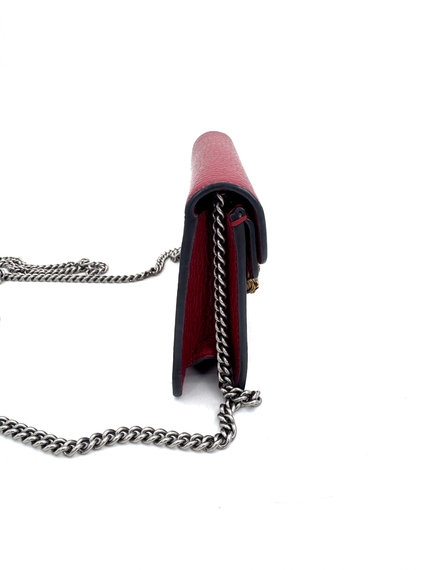 Gucci - Dionysus Super Mini Chain Bag - Leather - Red - (mini)