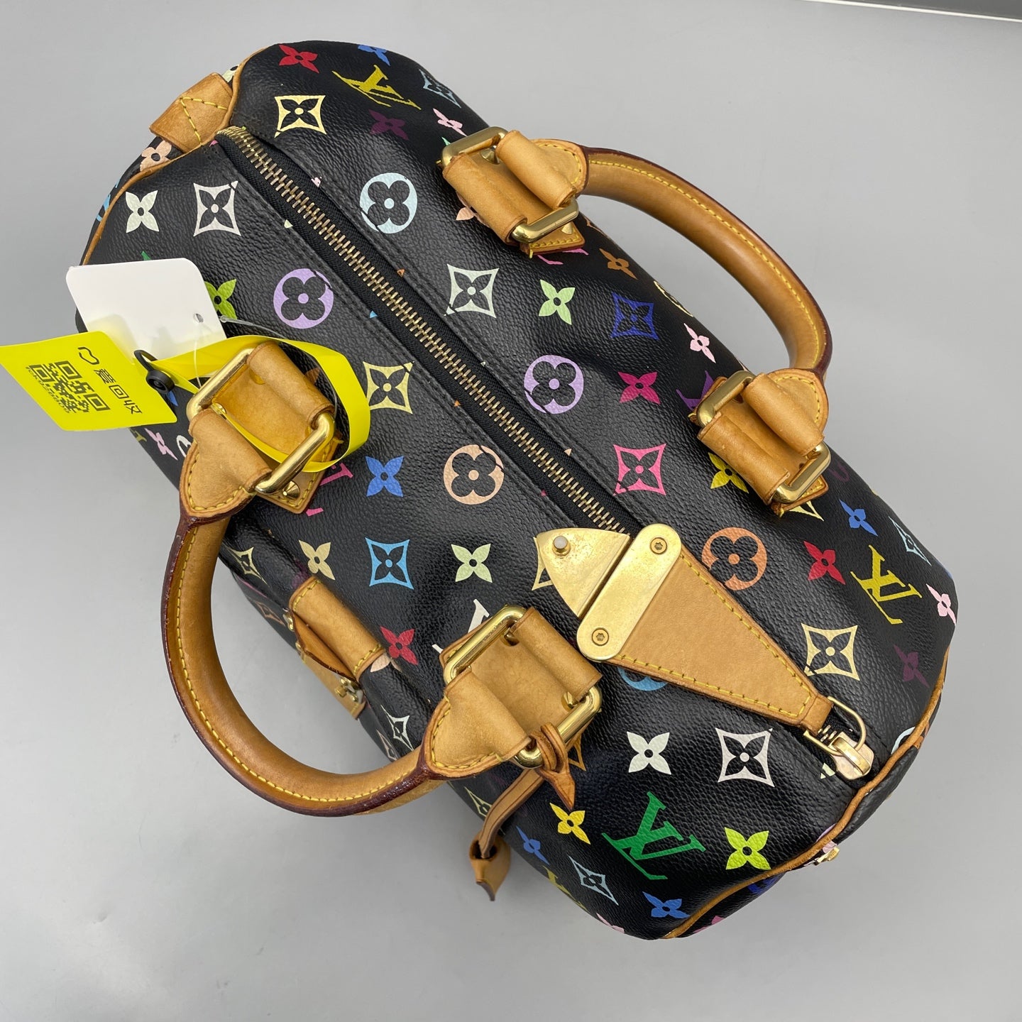 Louis Vuitton - Speedy 30 Monogram Multicolore - Coated canvas with Vachetta leather trim - Black - (Medium)