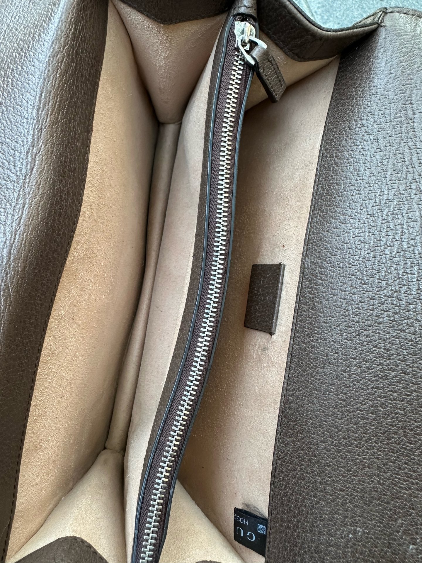 Gucci - Dionysus Shoulder Bag Small - GG Supreme canvas with grained leather trim - Brown - (small)