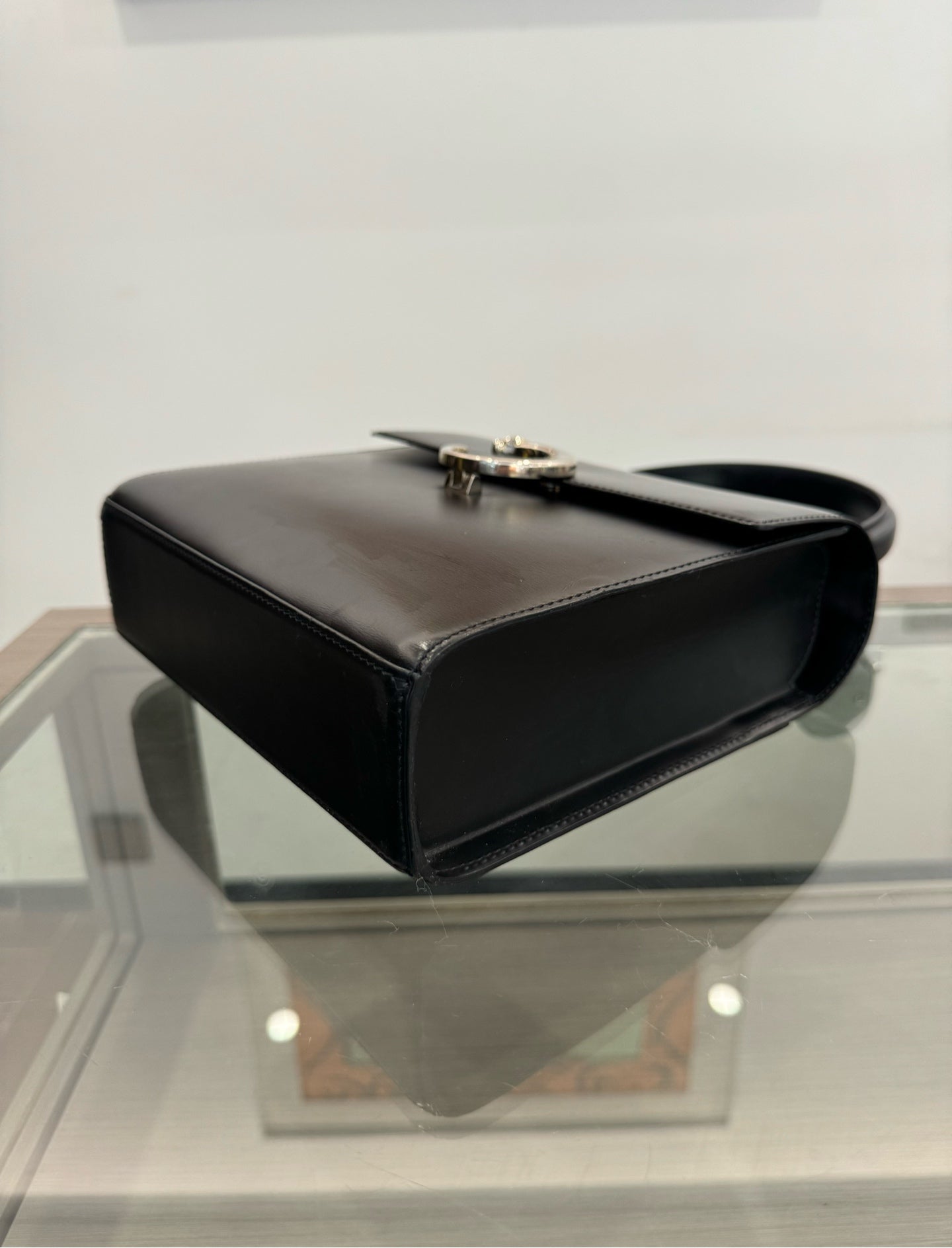 Cartier - Panthère Top Handle Bag - Leather - Black - (small)