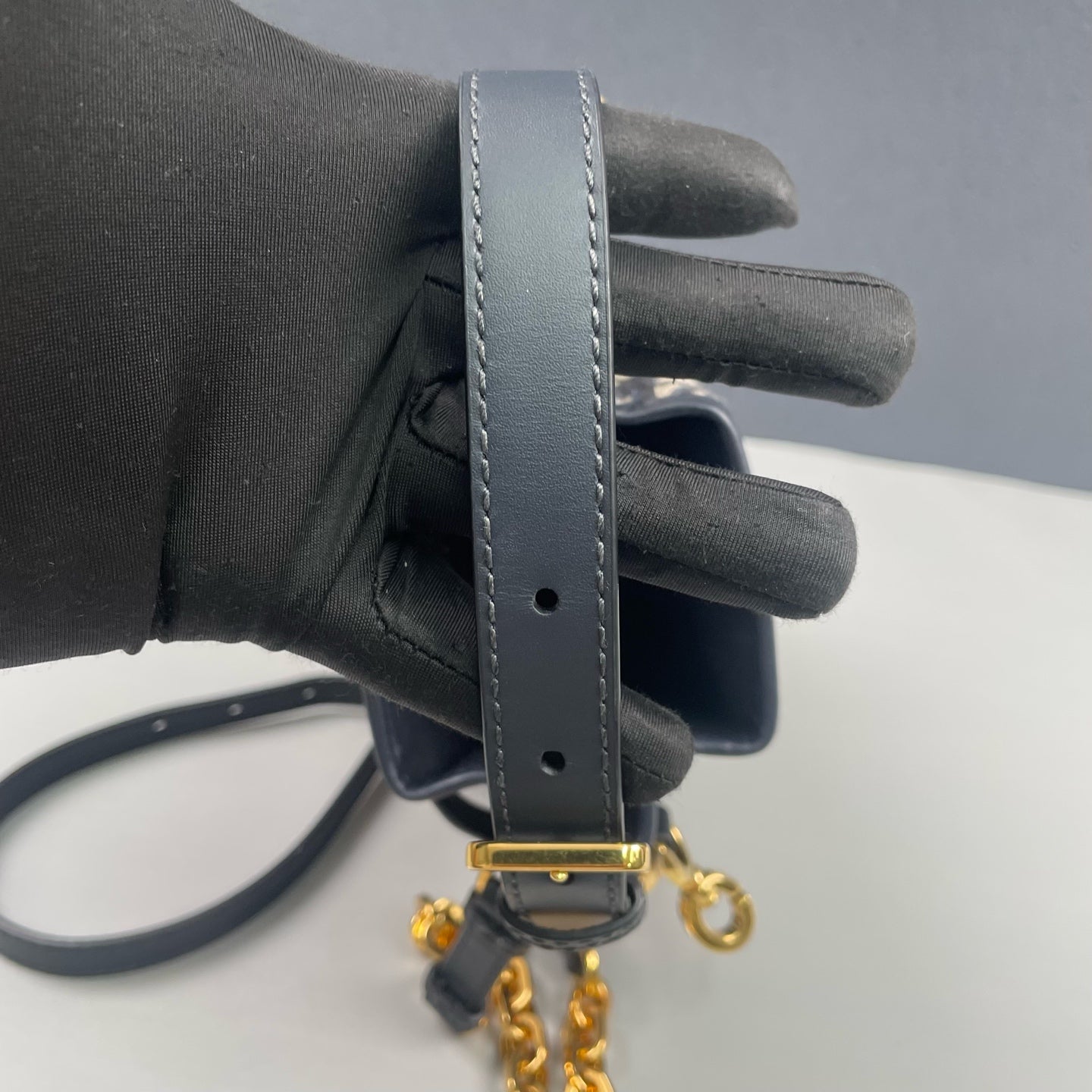 Dior - Dior C'est Oblique Bucket Bag - Oblique embroidered jacquard canvas with leather trim - Blue - (mini)