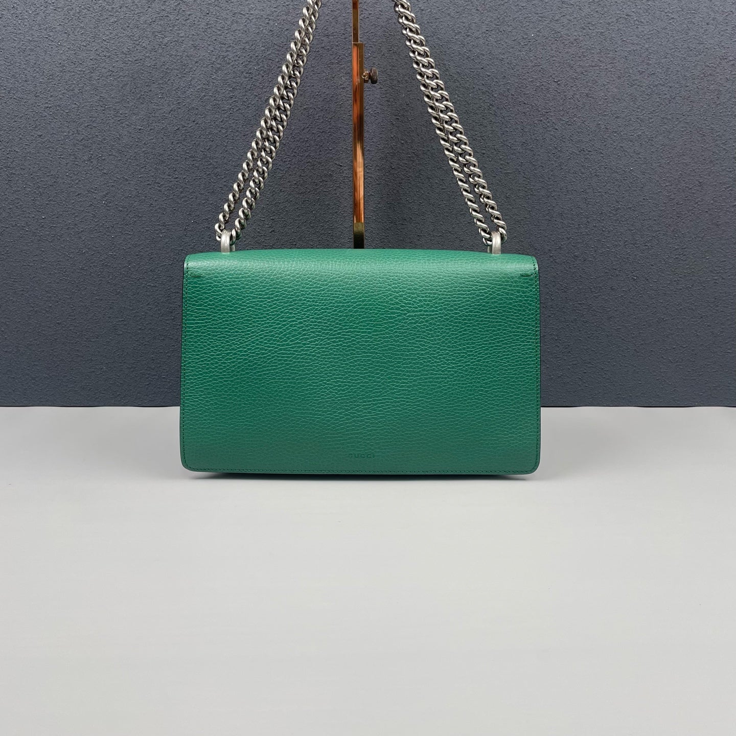 Gucci - Dionysus Shoulder Bag - Grained leather - Green - (medium)