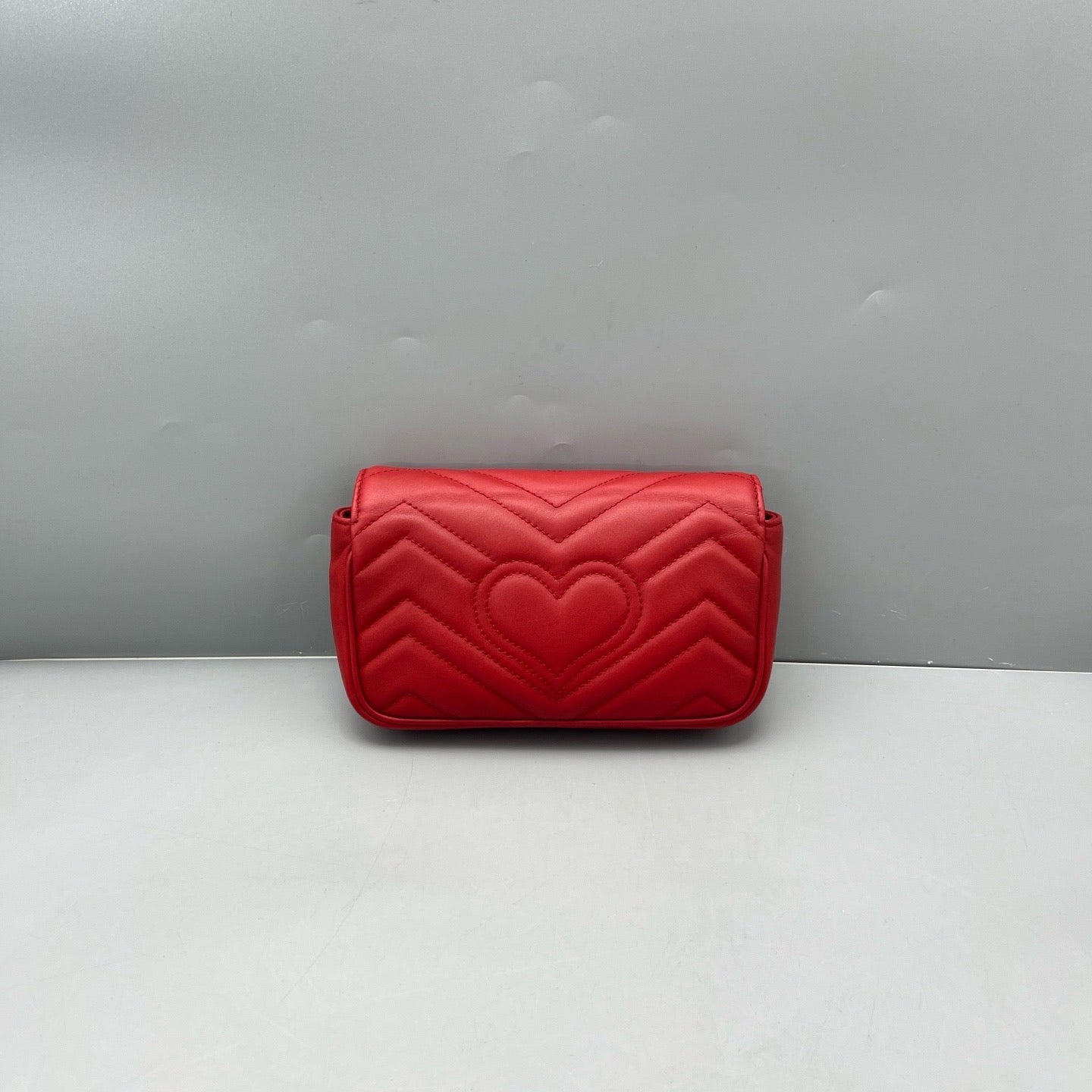 Gucci - Marmont Super Mini Bag - Leather - Red - (mini)