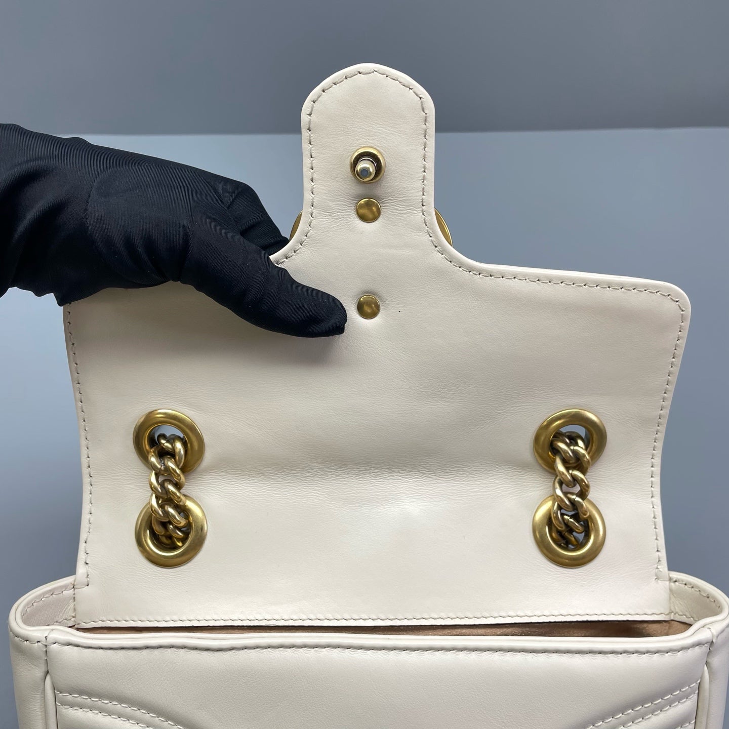 Gucci - Marmont Matelassé Mini Bag - Leather - White - (Mini)