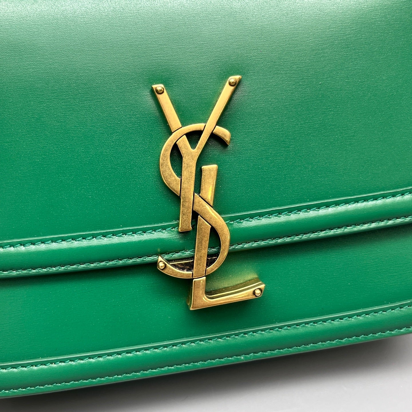 Saint Laurent - Solferino - Leather - Green - (mini)