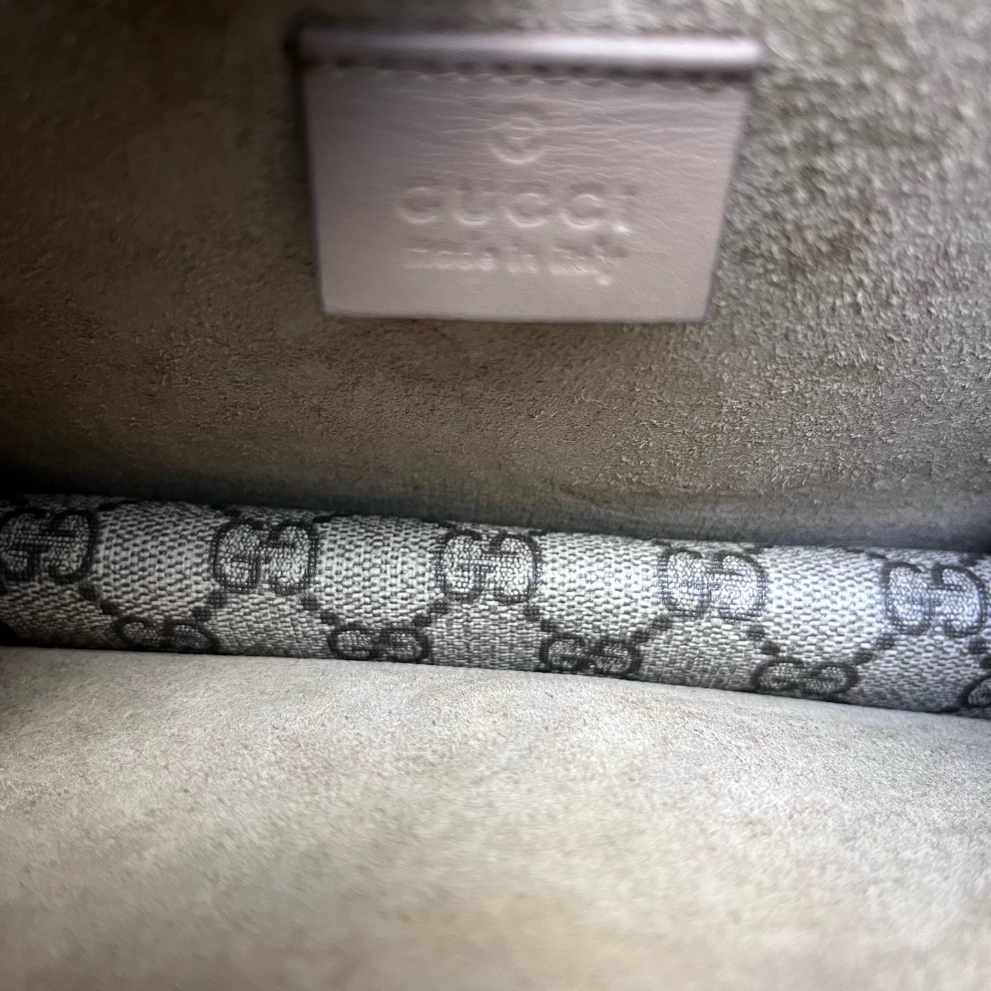 Gucci - Dionysus Chain Bag - GG Supreme canvas and suede - Beige - (mini)