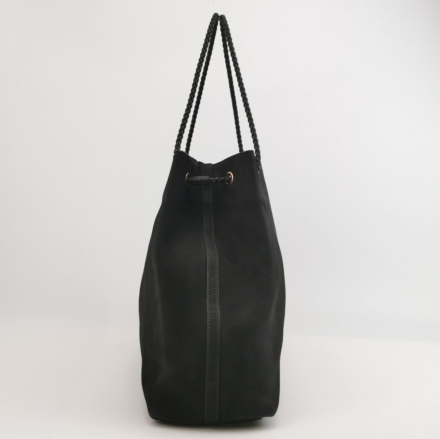 Gucci - Grained Leather Gold Logo Tote Bag - Leather - Black - (large)