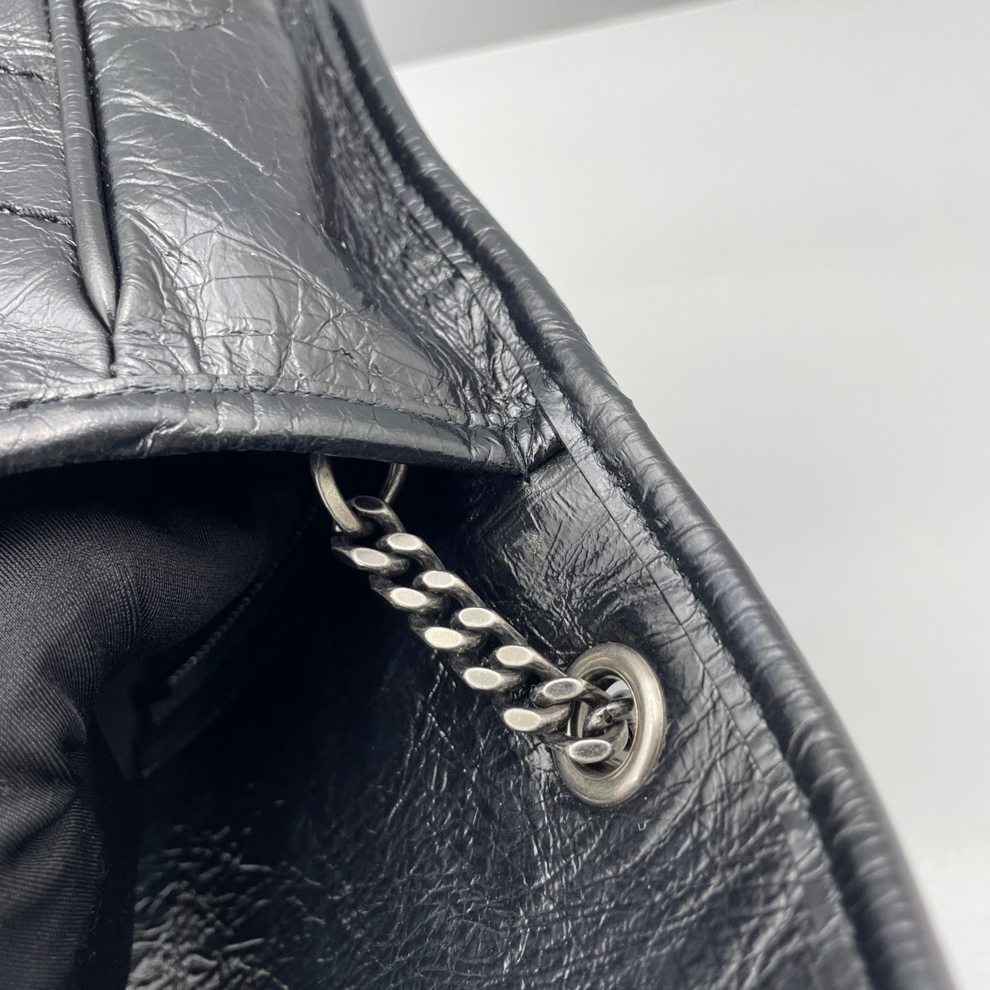 Saint Laurent - Niki Chain Wallet - Leather - Black - (mini)