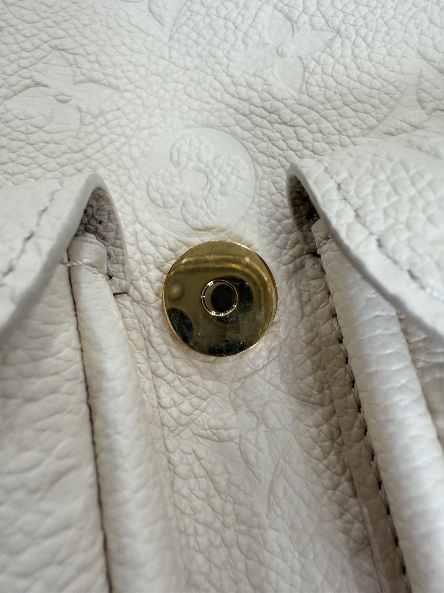Louis Vuitton - Montsouris Backpack BB (M47106) - Grained leather - White - (small)