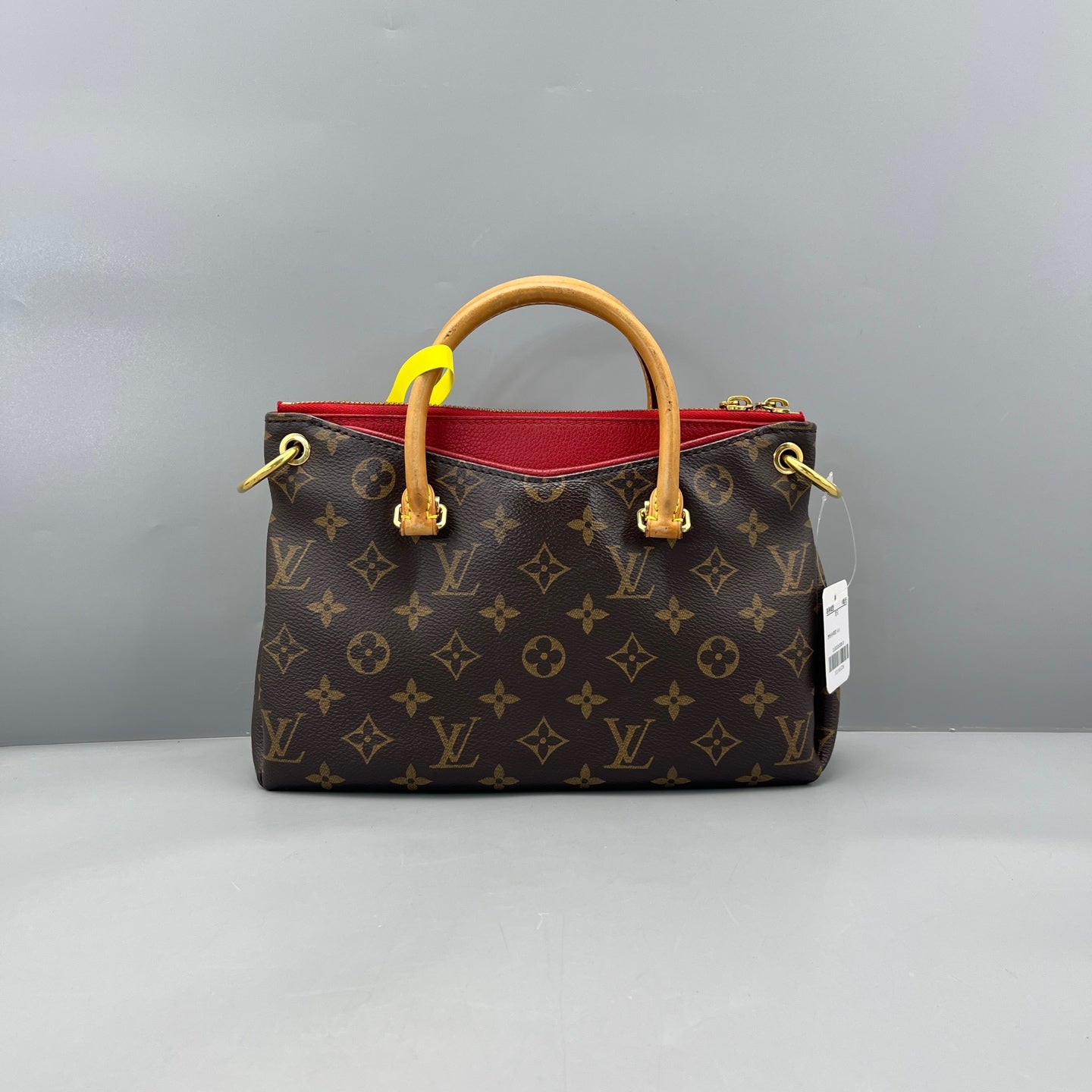 Louis Vuitton - Pallas BB - Monogram coated canvas with Vachetta leather trim and handles, microfiber lining - Brown, Red - (Small)