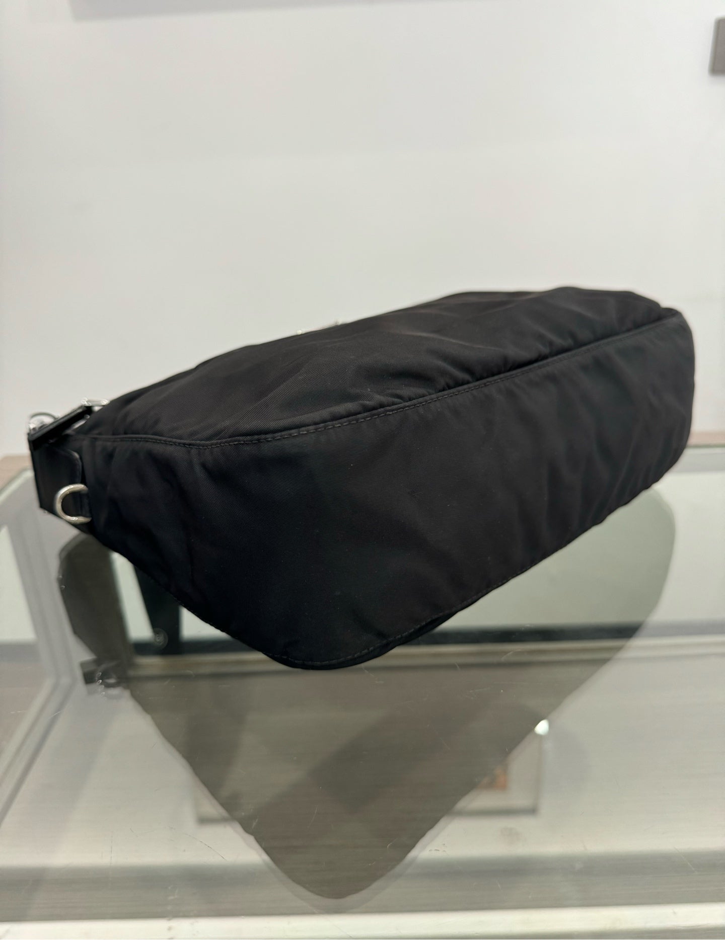 Prada - Nylon Crossbody Shoulder Bag - Polyamide - Black - (medium)