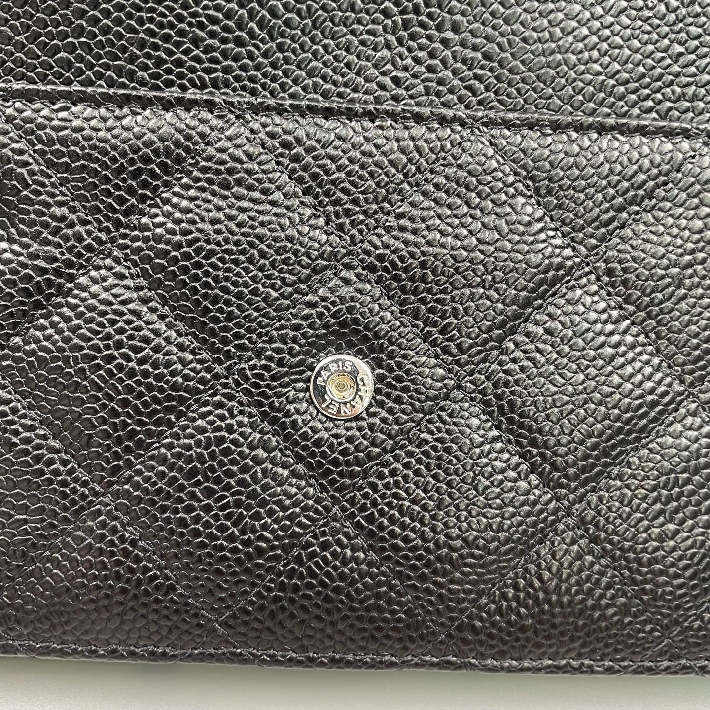 Chanel - 2.55 Wallet on Chain (WOC) - Grained calfskin leather - Black - (mini)